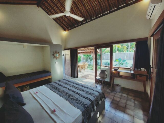 Garden view from your bed. 🛖🌴💙 By the way, did we already mention that the tropical garden and the swimming pool there are all yours ? 🤔#holidaysinindonesia##villasaiagiliair#privatevillagilis#giliislands#giliair#privatevillagiliair#privatevillalombok#islandindonesia#scubadivingindonesia#snorkelinglombok#snorkelingbali#carfreeisland#tripbali#highlightsbali#highlightslombok#triplombok#privatevillaswimmingpool#honeymoonbali#honeymoonlombok#villasaia#holidays2022#travelingindonesia
