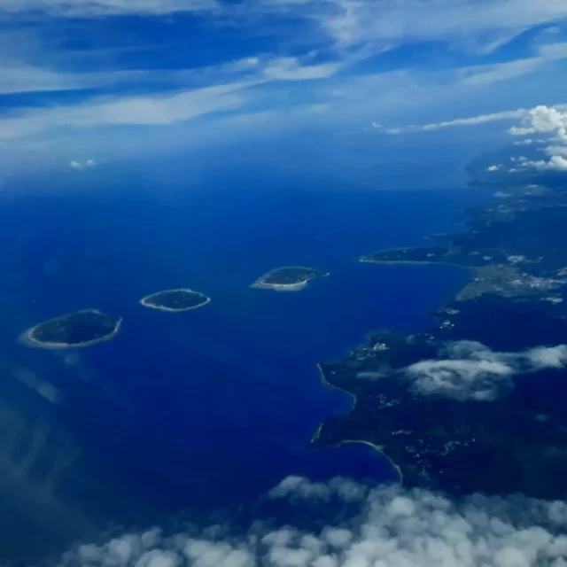Gili Air, Meno and Trawangan from the sky ✈️#gili #giliairindonesia #lombok #villasaiagiliair #bali