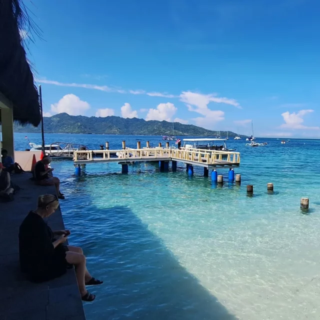 Just arrived in Gili Air...👣🐠🌴🐢